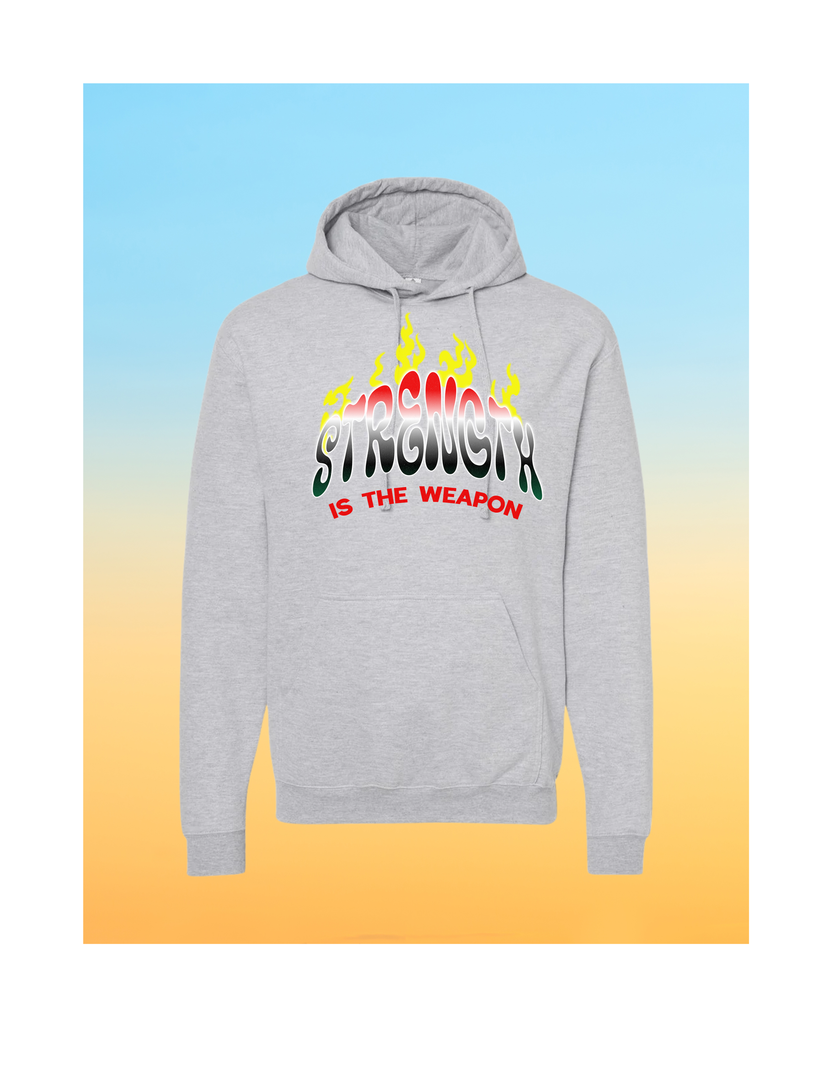 BURN IT DOWN WHITE HOODIE